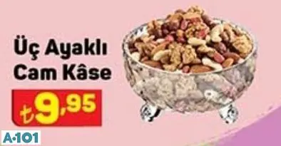 ÜÇ AYAKLI CAM KASE ÜÇ AYAKLI CAM KASE